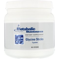 Глицин в стиках Metabolic Maintenance 30 стиков по 3 г каждый купить в Киеве и Украине