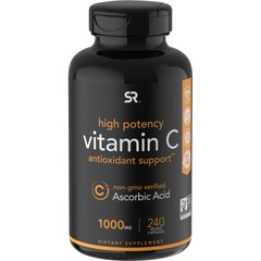 Вітамін С Sports Research (Vitamin C) 1000 мг 240 вегетаріанських капсул