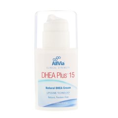 DHEA Plus15, натуральный крем с ДГЭА, без запаха, AllVia, 57 г купить в Киеве и Украине