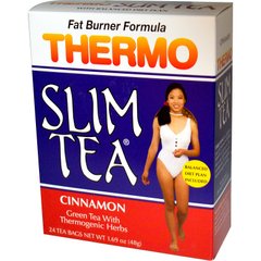 Чай для похудения Thermo Slim, формула сжигания жира, корица, Hobe Labs, 24 пакетика, 48 г купить в Киеве и Украине
