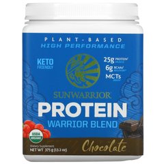 Протеїн Warrior Blend, органічний, рослинний, шоколад, Sunwarrior, 375 г (132 oz)