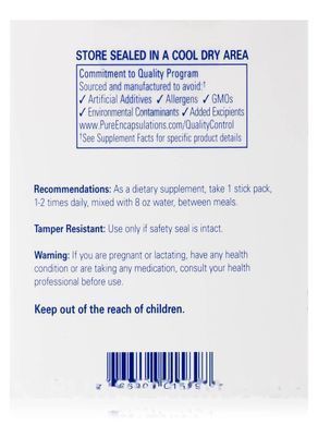 Вуглекислий оксид азоту Pure Encapsulations (Nitric Oxide Ultra) 30 патч-пакетів