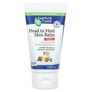 Earth's Care, Head to Heel Skin Balm, Unscented , 2.5 oz (71 g) купить в Киеве и Украине