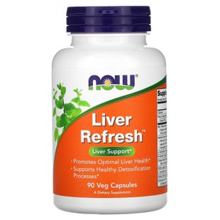 Препарат для печени Now Foods (Liver Refresh ™ with Milk Thistle Extract) 90 вегетарианских капсул купить в Киеве и Украине