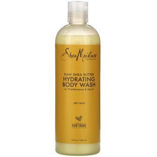 Сире масло ши, Зволожуючий гель для душу з ладаном і миром, Raw Shea Butter, Hydrating Body Wash with Frankincense & Myrrh, SheaMoisture, 384 мл