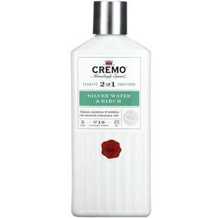 Cremo, Шампунь та кондиціонер 2 в 1, № 10, срібна вода та береза, 16 рідких унцій (473 мл)