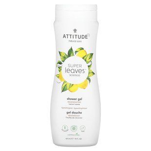 ATTITUDE, Super Leaves Science, Shower Gel, Regenerating, Lemon Leaves, 16 fl oz (473 ml) купить в Киеве и Украине