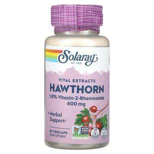 Solaray, Vital Extracts Hawthorn, 600 mg, 30 VegCaps купить в Киеве и Украине