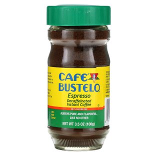 Cafe Bustelo, Эспрессо, растворимый кофе без кофеина, 3,5 унции (100 г) купить в Киеве и Украине