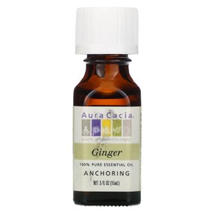 Эфирное масло имбиря Aura Cacia (Oil Ginger) 15 мл купить в Киеве и Украине