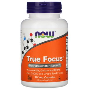 Витамины для памяти Now Foods (True Focus) 90 вегетарианских капсул купить в Киеве и Украине