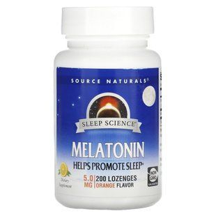 Мелатонин апельсин Source Naturals (Melatonin) 5 мг 200 таблеток купить в Киеве и Украине