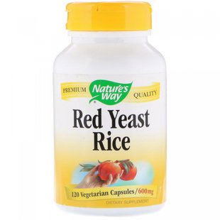 Красный дрожжевой рис Nature's Way (Red Yeast Rice) 600 мг 120 капсул купить в Киеве и Украине