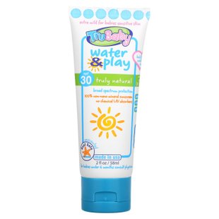 TruKid, Tru Baby, солнцезащитный крем для воды и игр, SPF 30, без запаха, 2 жидких унции (58 мл) купить в Киеве и Украине