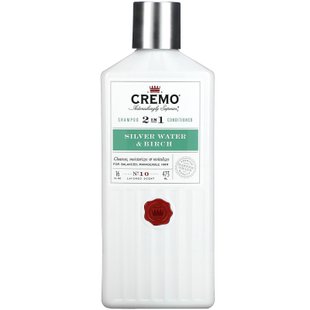 Cremo, Шампунь и кондиционер 2 в 1, № 10, серебряная вода и береза, 16 жидких унций (473 мл) купить в Киеве и Украине