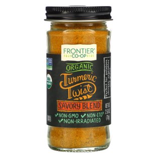 Organic Turmeric Twist (органическая куркума), кислая смесь, Frontier Natural Products, 2,50 унц. (70 г) купить в Киеве и Украине