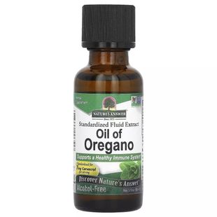 Масло орегано, без спирта, Oil of Oregano, Alcohol-Free, Nature's Answer, 30 мл купить в Киеве и Украине