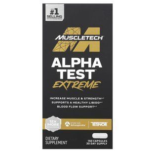MuscleTech, AlphaTest&trade; Extreme, 150 Capsules