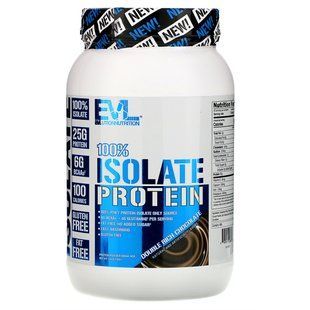 100% isolate, double rich chocolate, EVLution Nutrition, 726 g