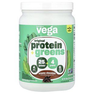 Vega, рослинний білок і зелень, вершковий шоколад, 510 г (1 фунт 2 унції)