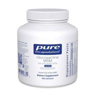 Глюкозамин и МСМ Pure Encapsulations (Glucosamine MSM) 180 капсул купить в Киеве и Украине