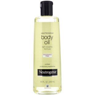 Body oil, fragrance-free, Neutrogena, 8.5 fluid ounces (250 ml)