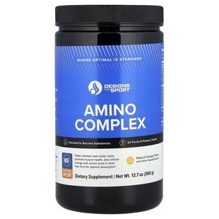 Незаменимые аминокислоты порошок Designs for Sport (Amino Complex) вкус апельсин 360 г купить в Киеве и Украине