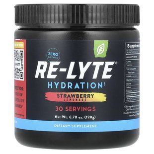Redmond Trading Company, Re-Lyte&reg; Hydration, Strawberry Lemonade, 6.7 oz (190 g)