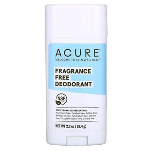 Deodorant, fragrance-free, Acure, 63.78 g.