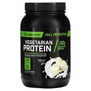 Swanson, Vegetarian Protein, Vanilla, 3.17 lbs (1,440 g)