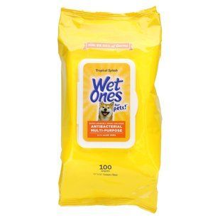 Wet Ones, For Pets!, Antibacterial Multi-Purpose Wipes, For Dogs, Tropical Splash, 100 Wipes купить в Киеве и Украине