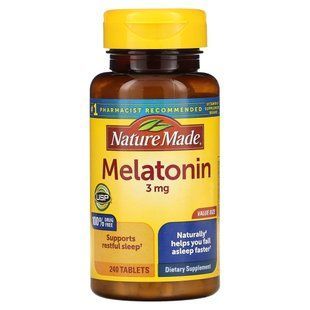 Мелатонин Nature Made (Melatonin) 3 мг 240 таблеток купить в Киеве и Украине