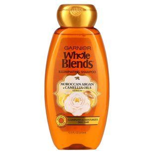 Shampoo for shine, Extracts of camellia and Moroccan argan oil, Garnier, 370 ml