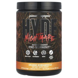 Предтренировочный комплекс для интенсивнои энергии ProSupps (HYDE Nightmare Intense Energy Pre-Workout) 425.1 г апельсиновий скримсикл купить в Киеве и Украине