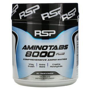 Аминотаблетки 8000 +, RSP Nutrition, 325 таблеток купить в Киеве и Украине