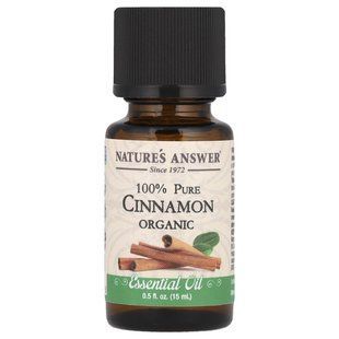 Эфирное масло корицы органик Nature's Answer (Cinnamon Essential Oil) 15 мл купить в Киеве и Украине