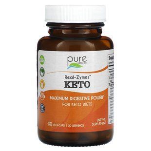 Pure Essence, Real-Zymes, Keto, 30 Vegi-Caps купить в Киеве и Украине