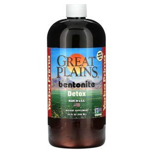 Yerba Prima, Great Plains Bentonite Detox, 32 fl oz (946 ml) купить в Киеве и Украине