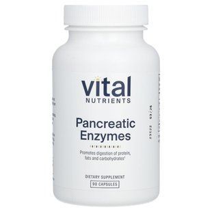 Vital Nutrients, ферменти підшлункової залози, 500 мг, 90 капсул
