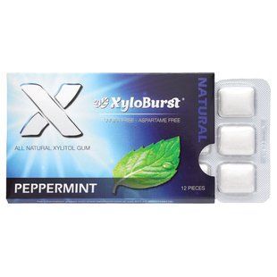 Xyloburst, Жуйки, Xylitol Gum, Peppermint, 12 Pieces купить в Киеве и Украине