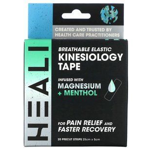 Heali Medical Corp, Breathable Elastic Kinesiology Tape, Blue Camo, 20 Precut Strips купить в Киеве и Украине