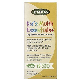 Flora, Kid's Multi Essentials+, Fruit Juice, 7.6 fl oz (226 ml) купить в Киеве и Украине