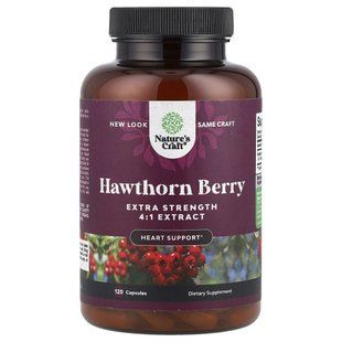 Nature's Craft, Hawthorn Berry, Extra Strength, 120 Capsules купить в Киеве и Украине