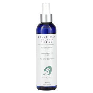Спрей с коллоидным серебром, White Egret Personal Care, 30 частей на миллион, 8 ж. унц.(237 мл) купить в Киеве и Украине