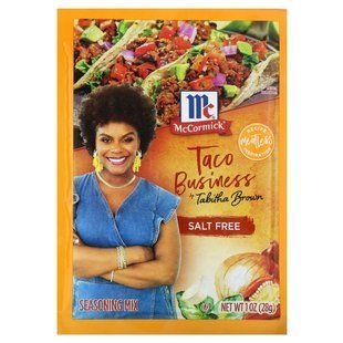 McCormick, Tabitha Brown, Taco Business, без солі, 28 г (1 унція)
