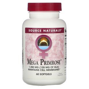 Масло вечерней примулы Source Naturals (Mega Primrose) 60 капсул купить в Киеве и Украине