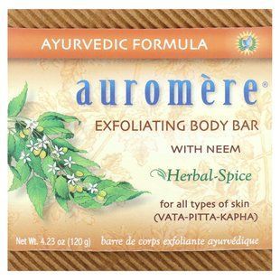 Auromere, Exfoliating Body Bar Soap with Neem, 4.23 oz (120 g) купить в Киеве и Украине