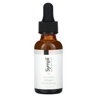 Sympli Beautiful, Serumdipity,&nbsp;Age Refining Collagen Facial Serum, 1 fl oz (30 ml)
