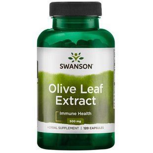 Экстракт Листьев Оливы, Olive Leaf Extract, Swanson, 500 мг, 120 капсул купить в Киеве и Украине
