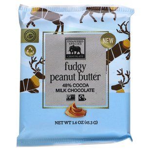 Endangered Species Chocolate, Fudgy Peanut Butter, 48% Cocoa Milk Chocolate, 1.6 oz (45.3 g) купить в Киеве и Украине